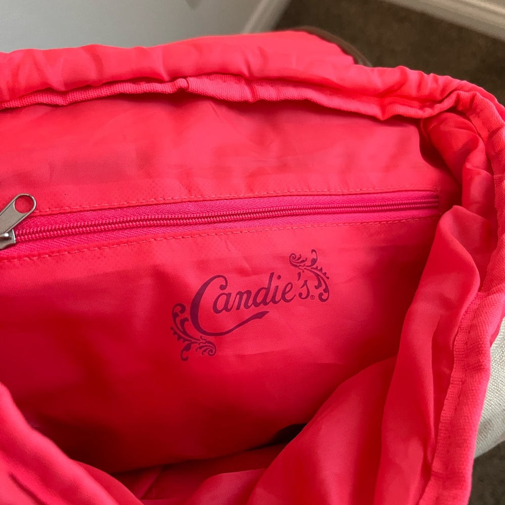 Candies tan lace backpack pink interior new - Picture 4 of 4